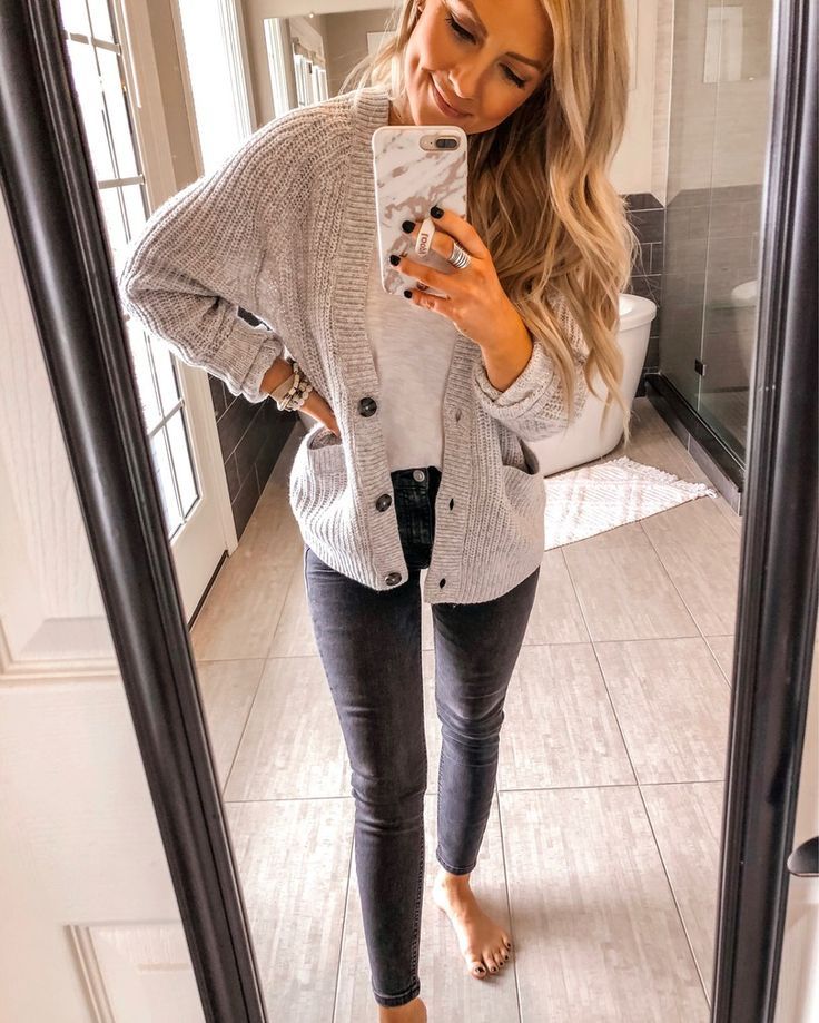 Grey Skinny Jeans Outfit Ideas
  for Ladies
