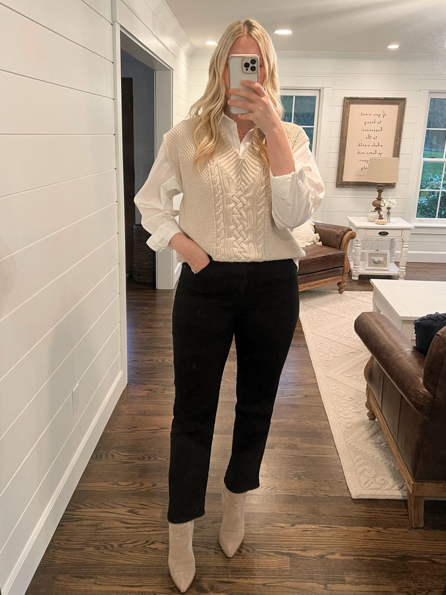 Sweater Vest Outfit Ideas for
  Women