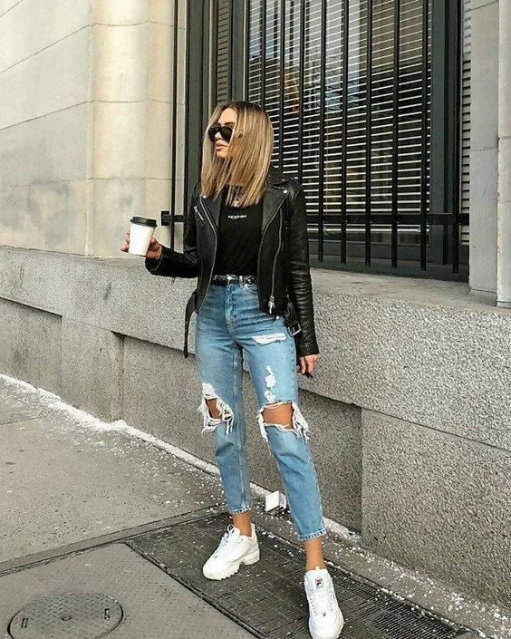 Torn Jeans Outfit Ideas for
  Women