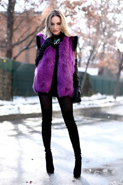 Purple Vest Outfit Ideas for
  Ladies