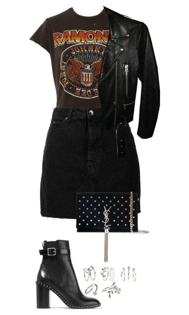 Black Studded Purse Outfit
  Ideas