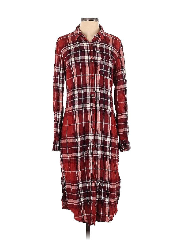 Red Plaid Dress Casual Outfits