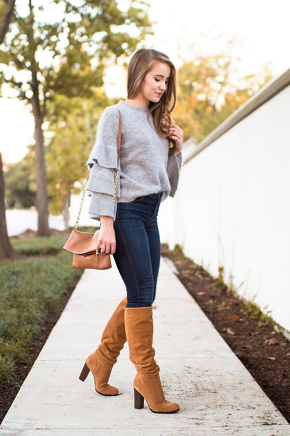 Grey Sweater Outfit Ideas for
  Women