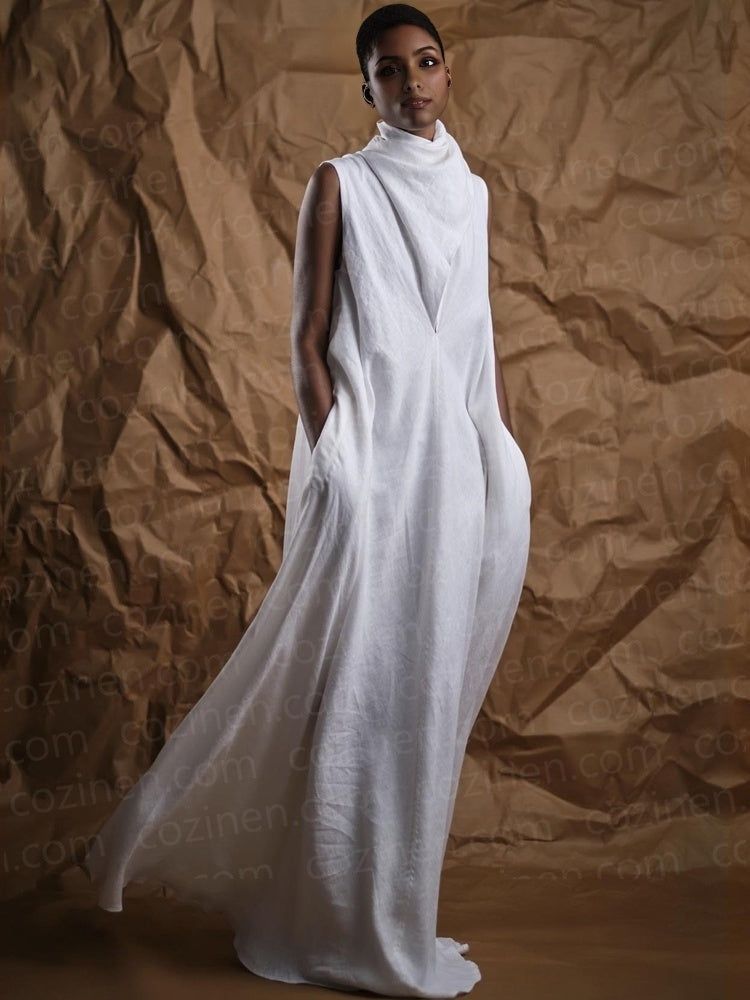 Outfit Ideas White Maxi Dress