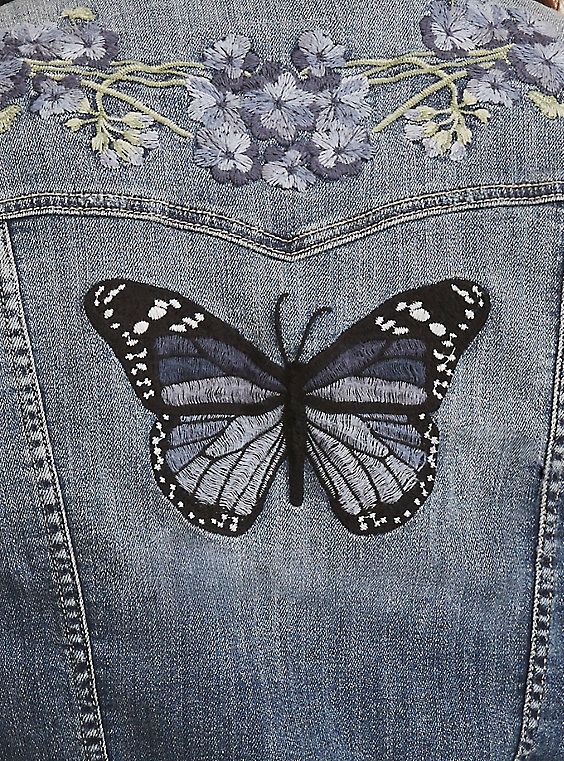 Embroidered Denim Jacket
  Outfits