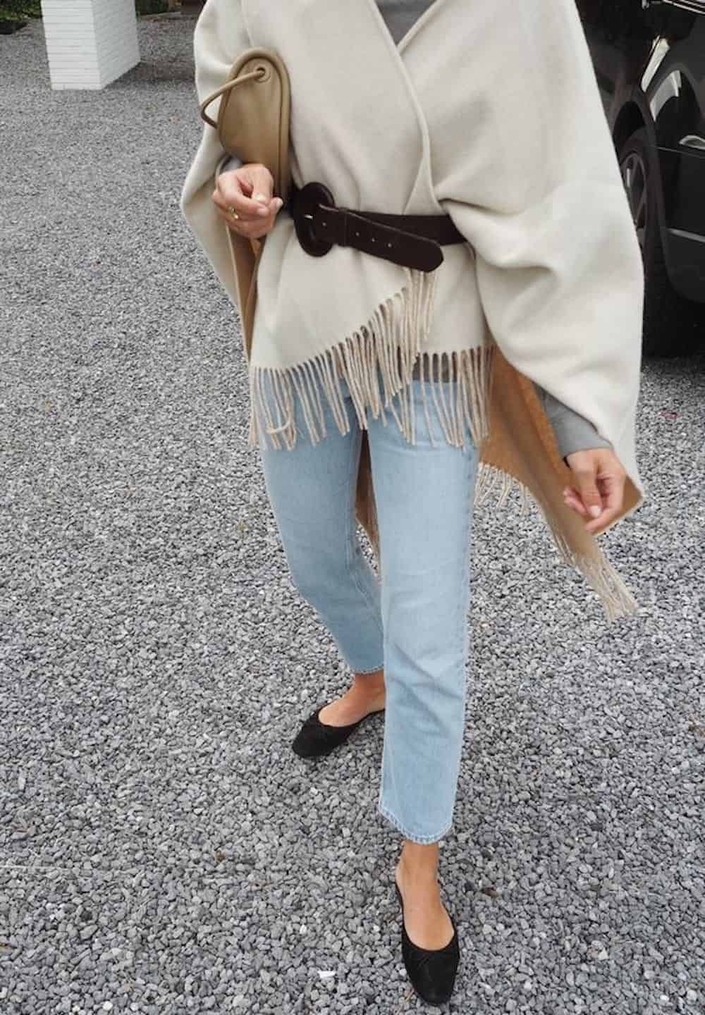 Wool Poncho Outfit Ideas for
  Women
