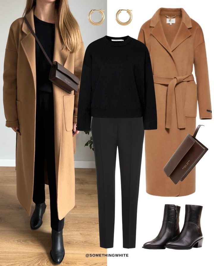 Camel Coat Outfit Ideas for
  Ladies