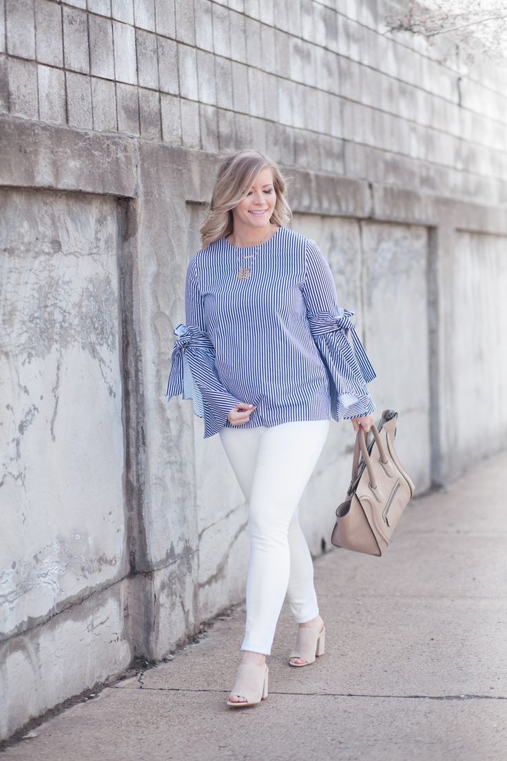 Bell Sleeve Blouse Outfit
  Ideas