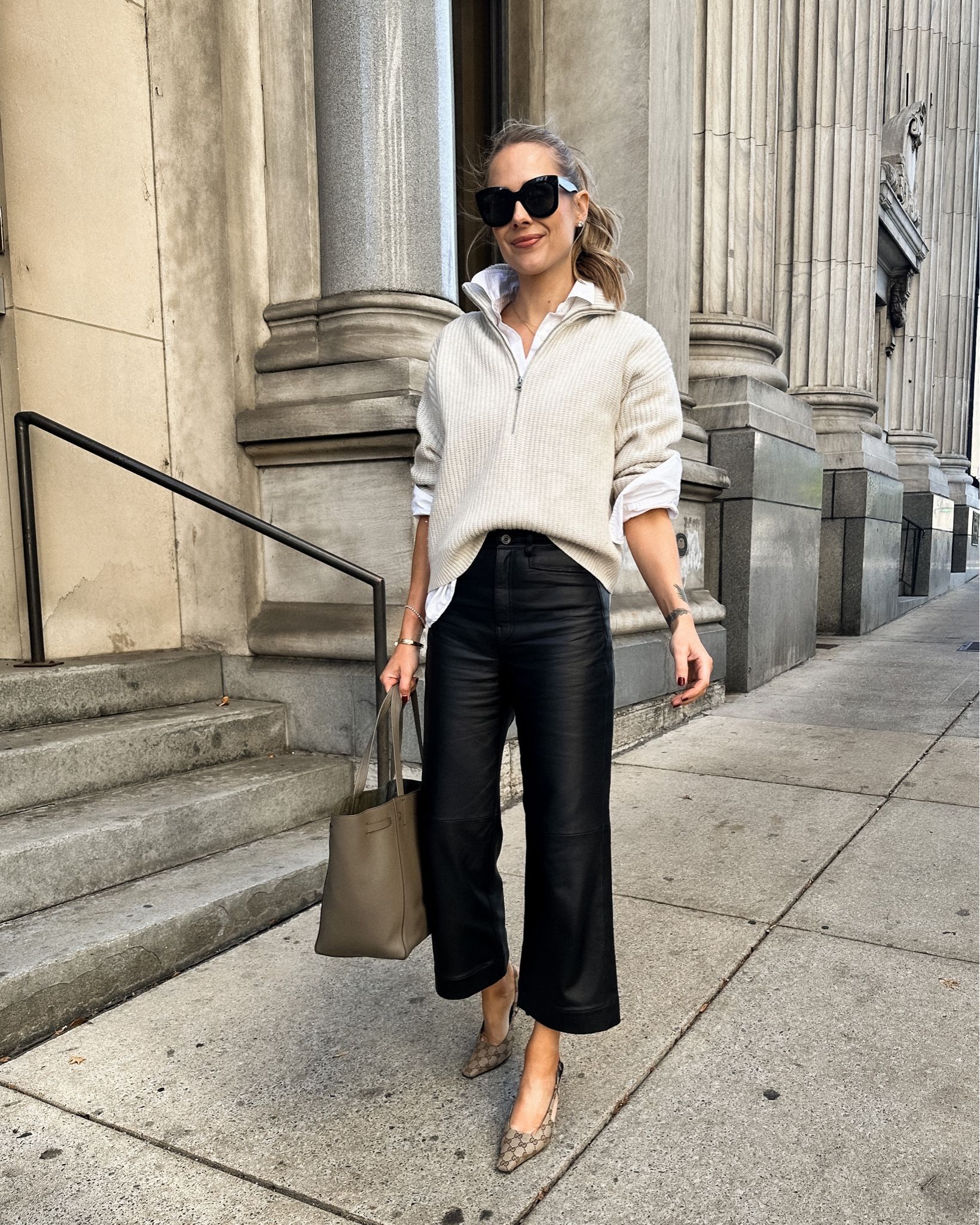Half Zip Sweater Outfit Ideas
  for Women