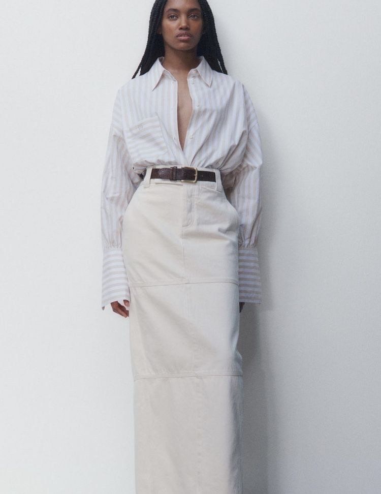 White Denim Skirt Outfit Ideas
