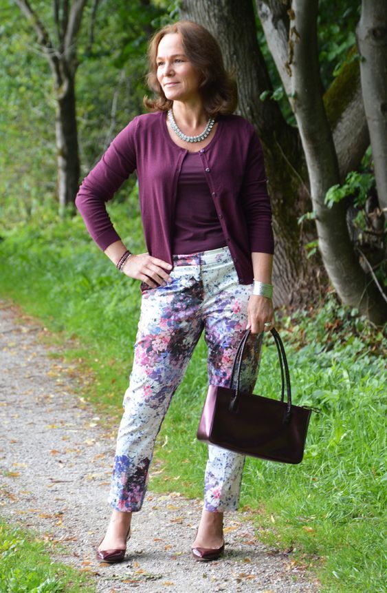 Purple Cardigan Outfit Ideas
  for Ladies