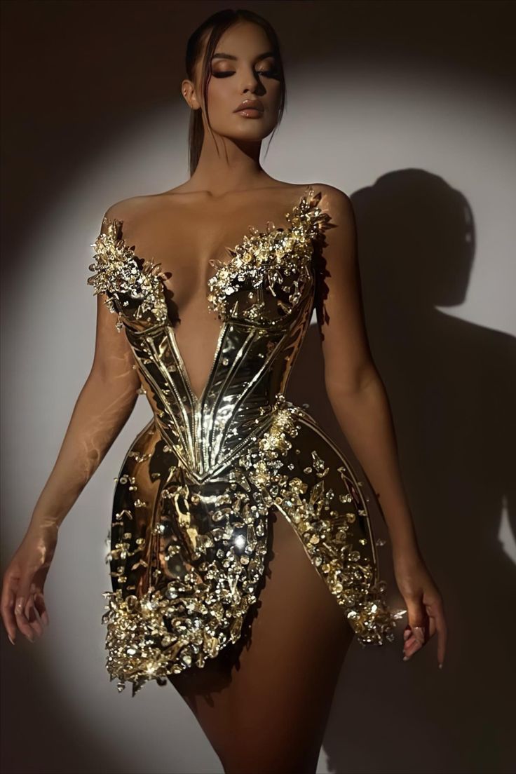Gold Cocktail Dress