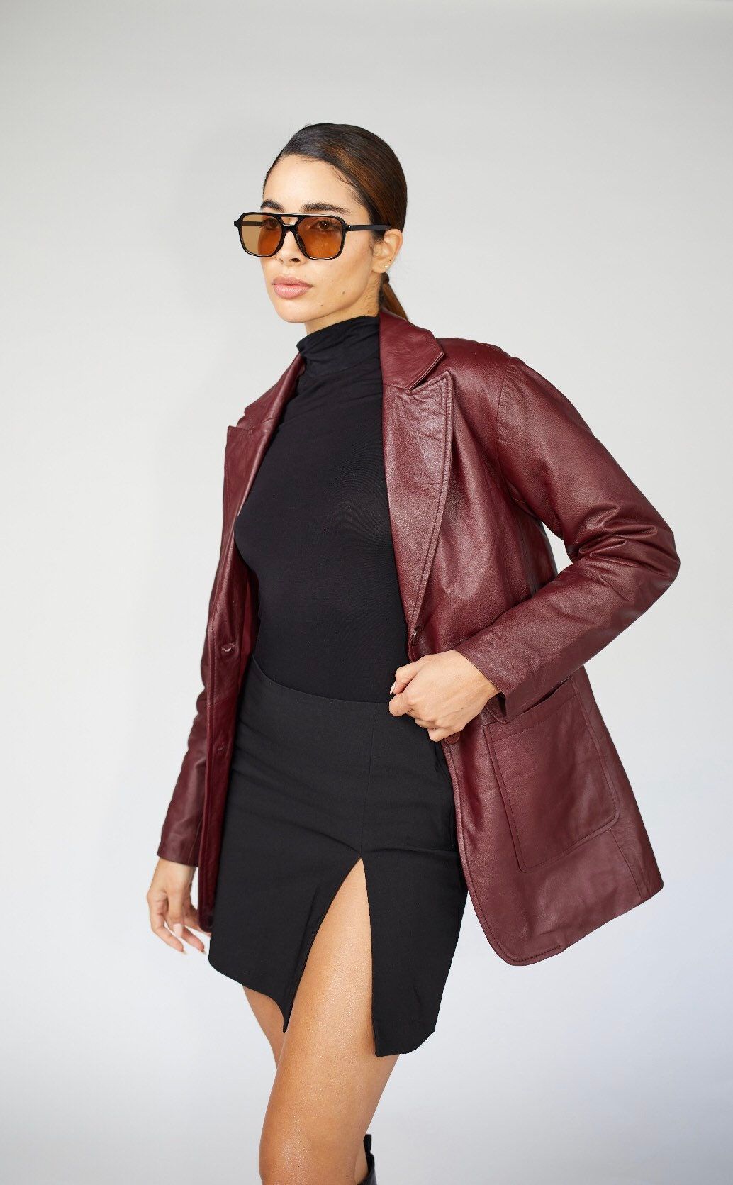 Burgundy Blazer Outfit Ideas
  for Women