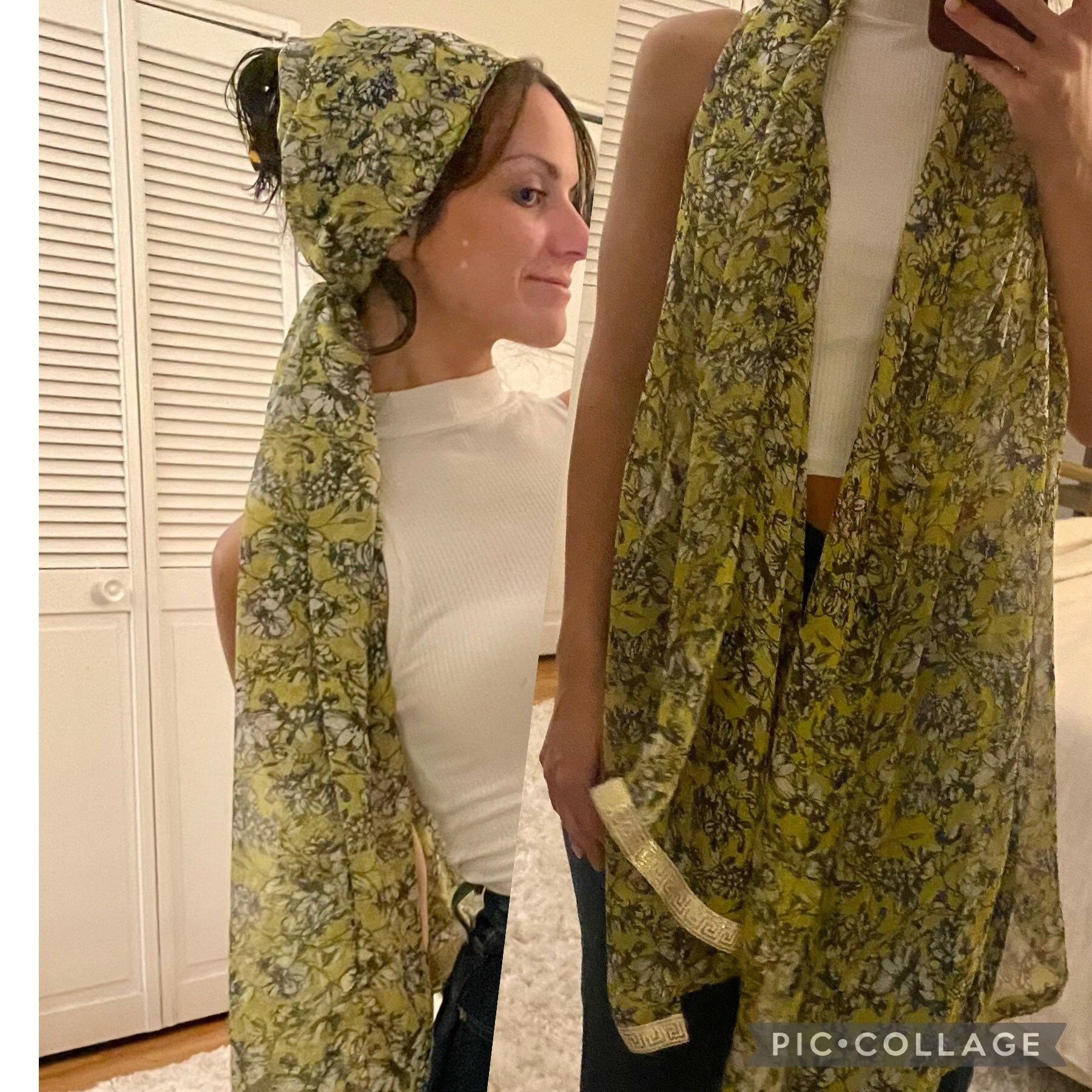How to Style Chiffon Scarf