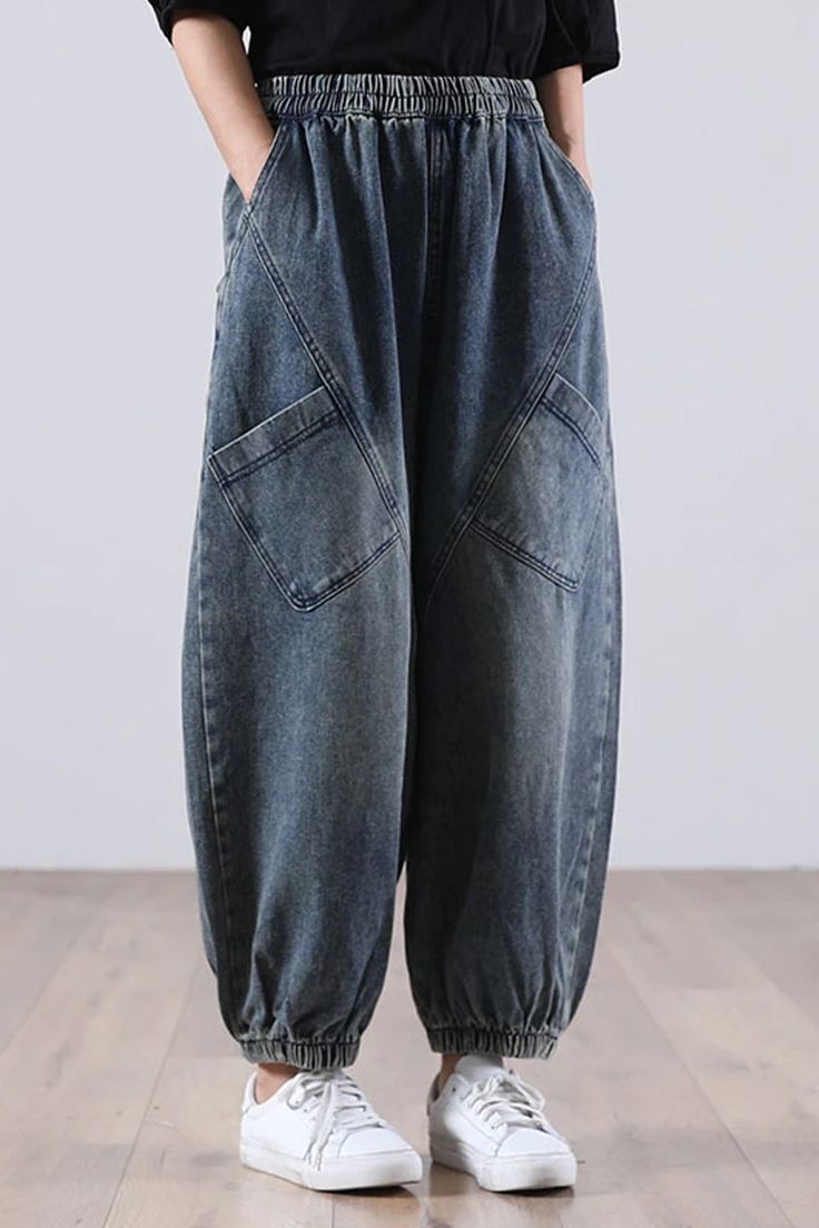 Elastic Waist Jeans for Women