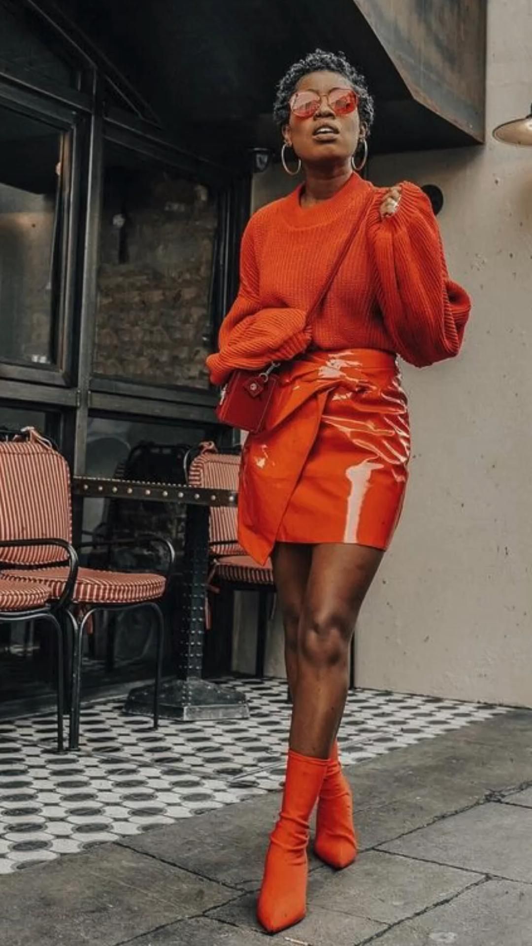 Orange Boots Outfit Ideas