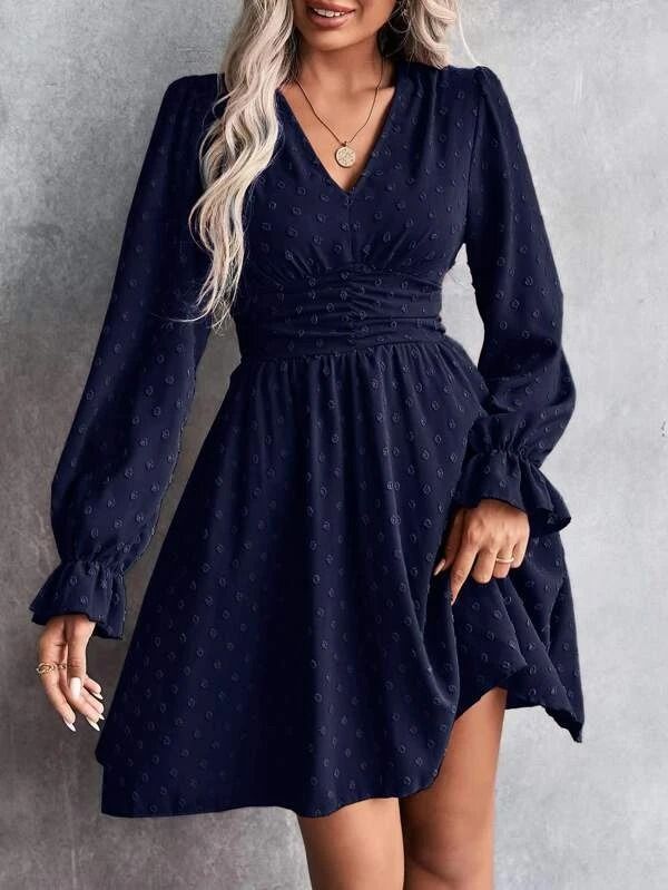 Navy Blue Short Dress Outfit
  Ideas for Women