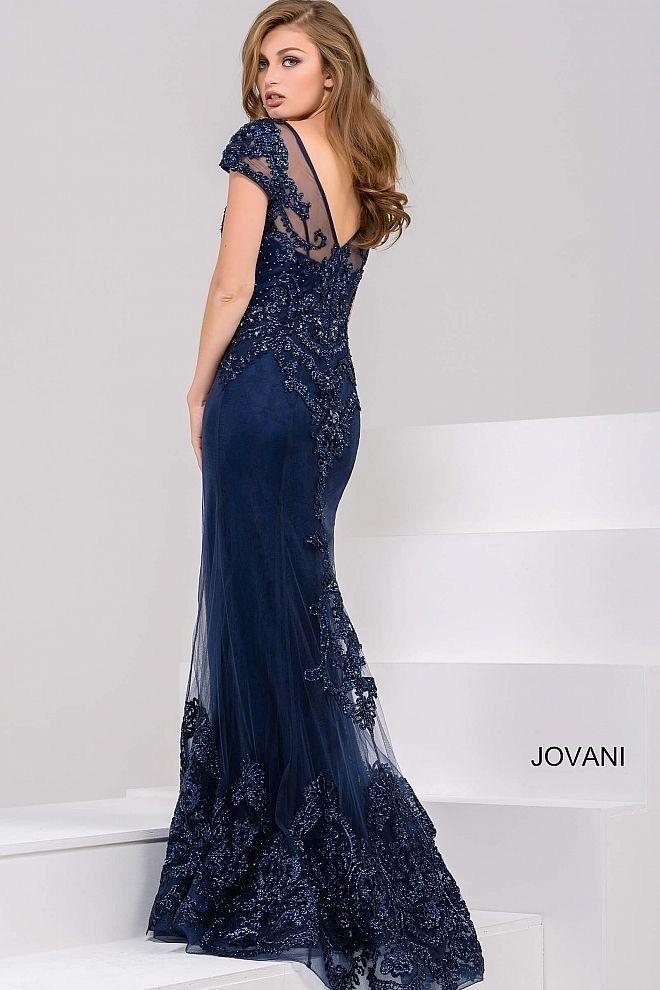 Navy Blue Gown Outfit Ideas
  for Women