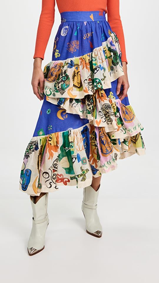 Ruffle Skirt Outfit Ideas