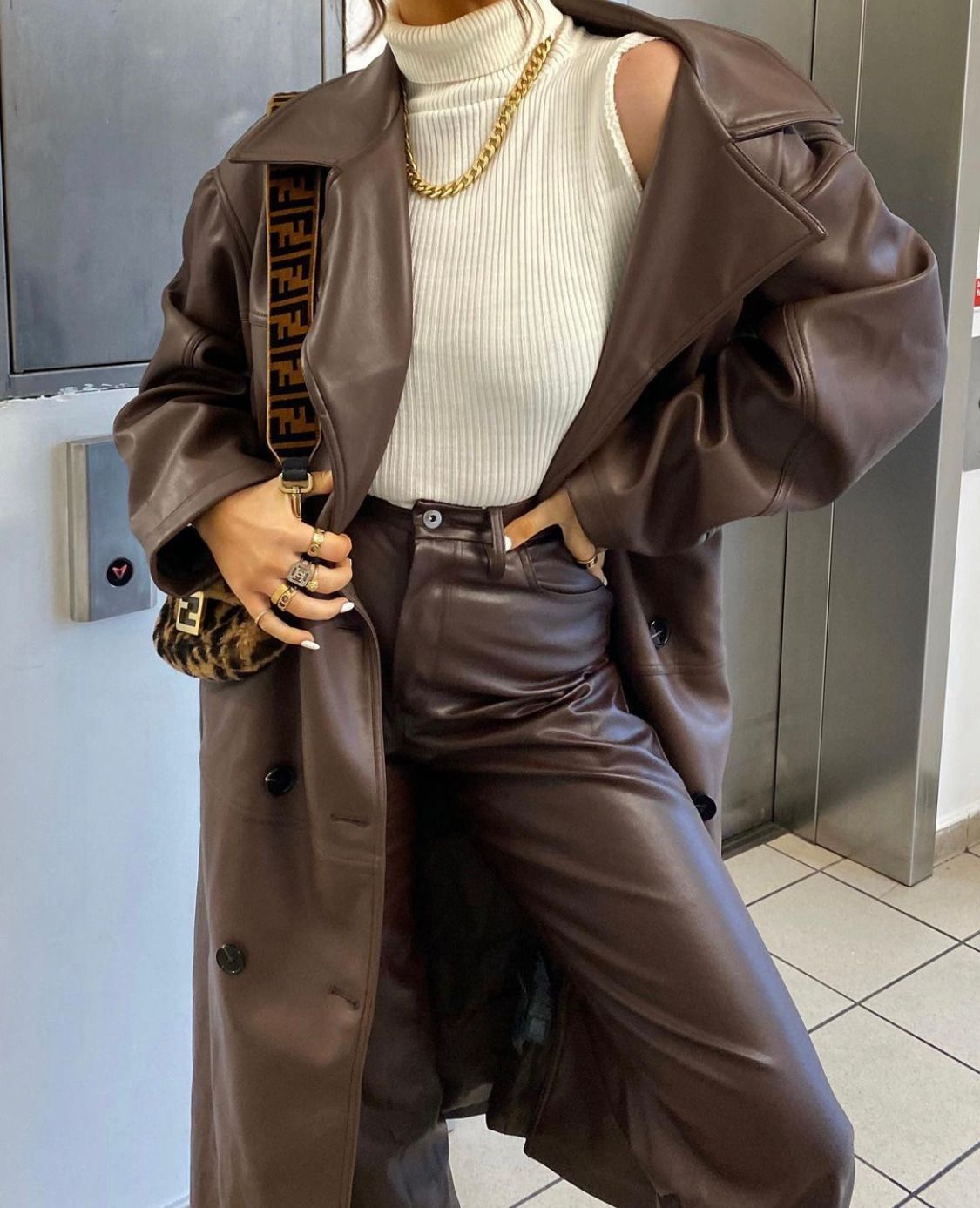 Leather on Leather for Women
  Outfit Ideas