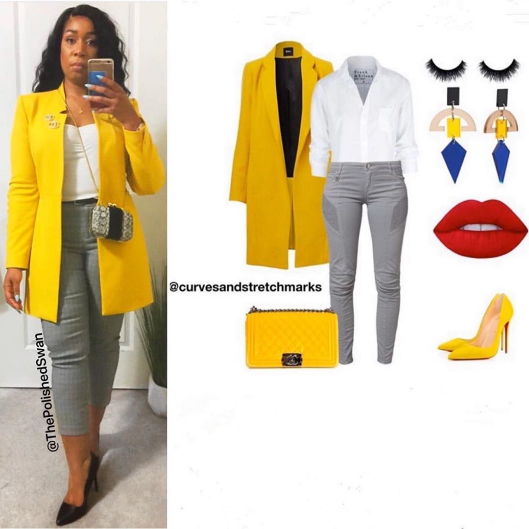 Yellow Blazer Outfits for
  Ladies