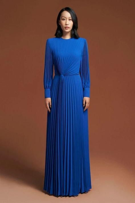 Royal Blue Long Sleeve Dress
  Outfit Ideas for Ladies
