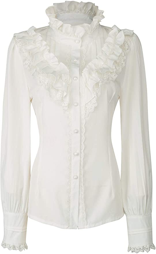 White Lace Shirt Outfits for
  Women