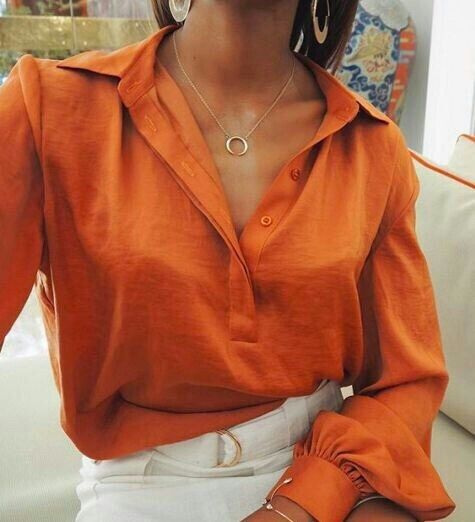 Orange Shirt Outfit Ideas for
  Women
