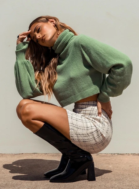 Green Sweater Outfits for
  Ladies
