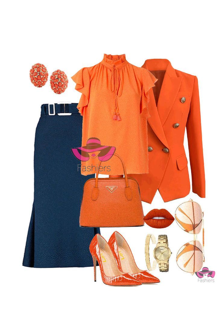 Orange Blazer Outfit Ideas for
  Women