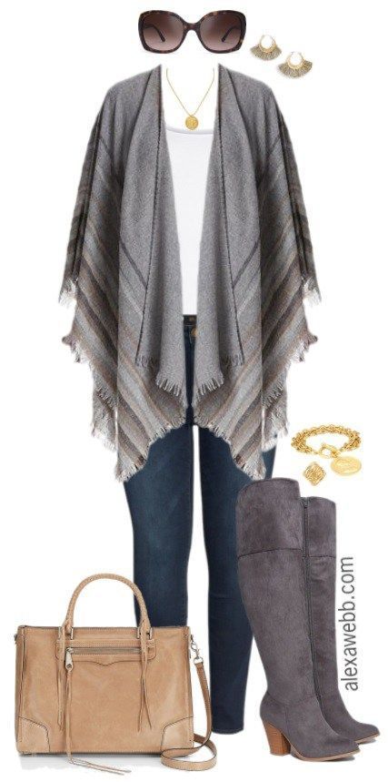 Wool Poncho Outfit Ideas for
  Women