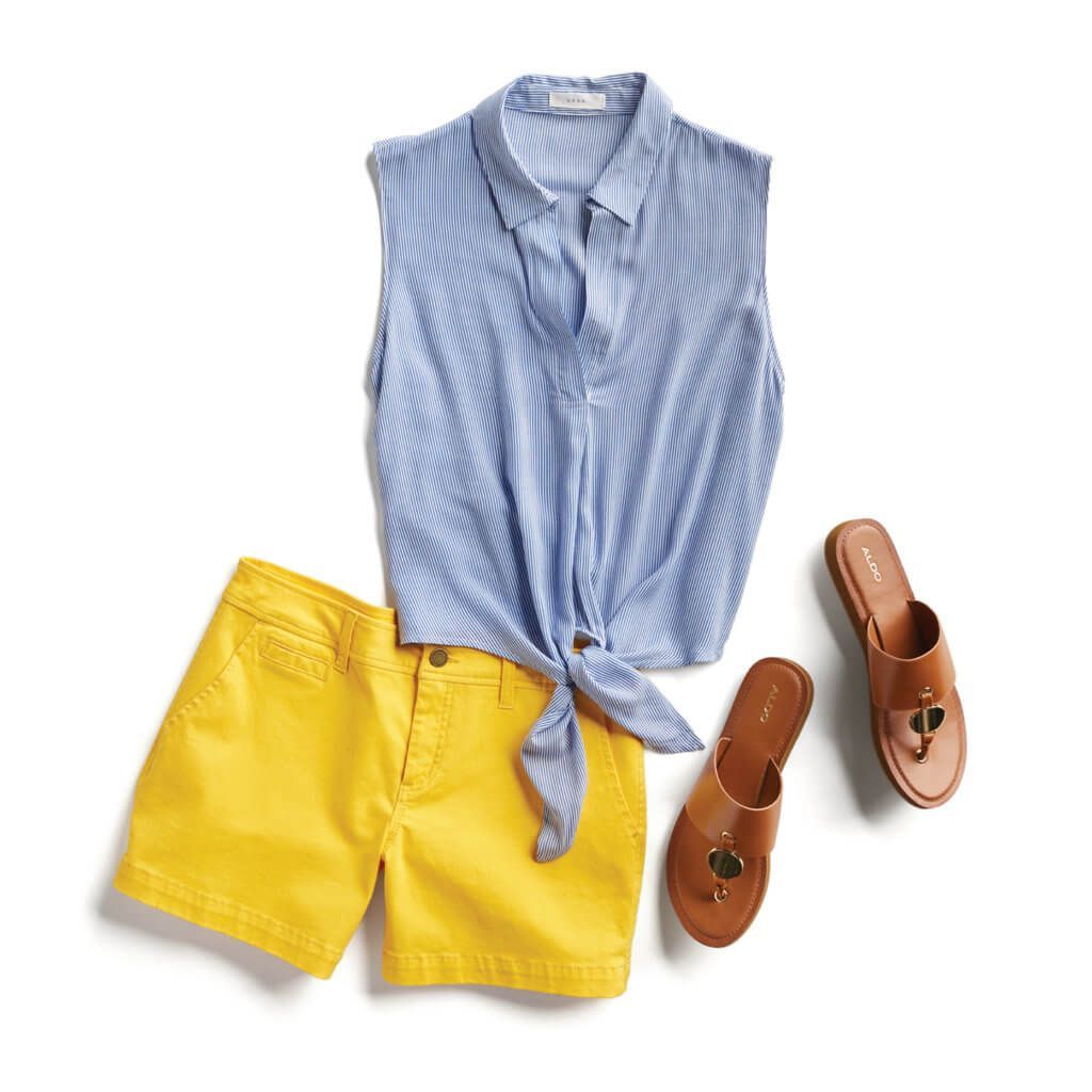 Yellow Shorts Outfit Ideas