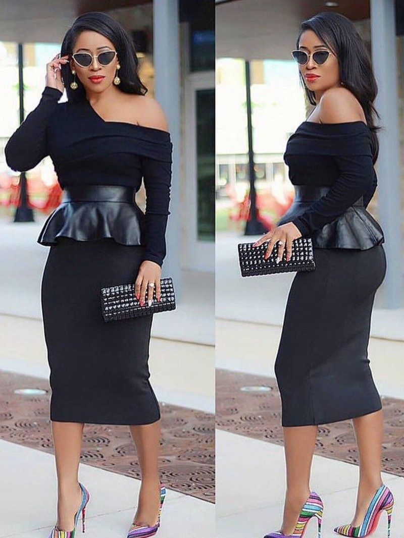 Long Sleeve Peplum Outfit
  Ideas for Ladies
