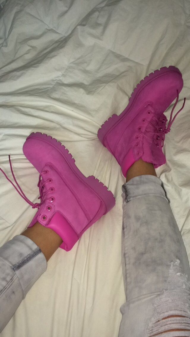 Pink Timberland Boots Outfit
  Ideas