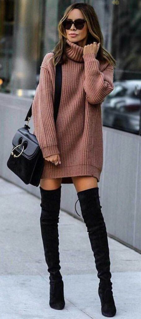 Long Sweater Top Outfit Ideas
  for Women
