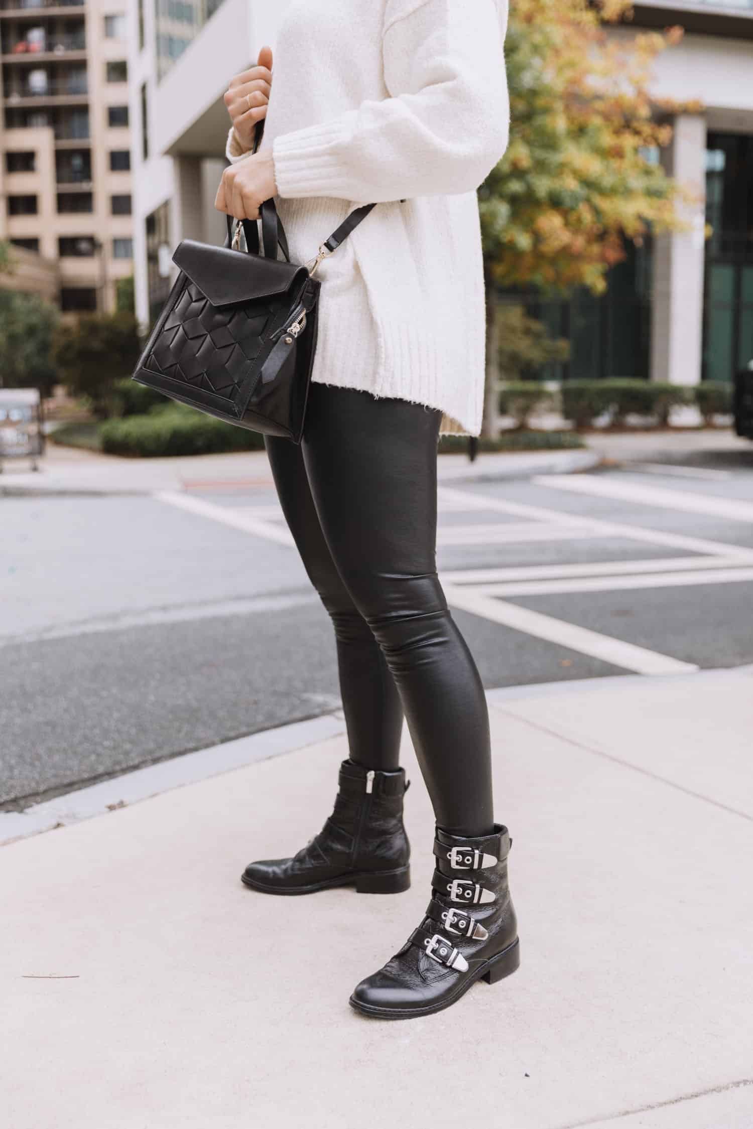 Leather Leggings Outfit Ideas