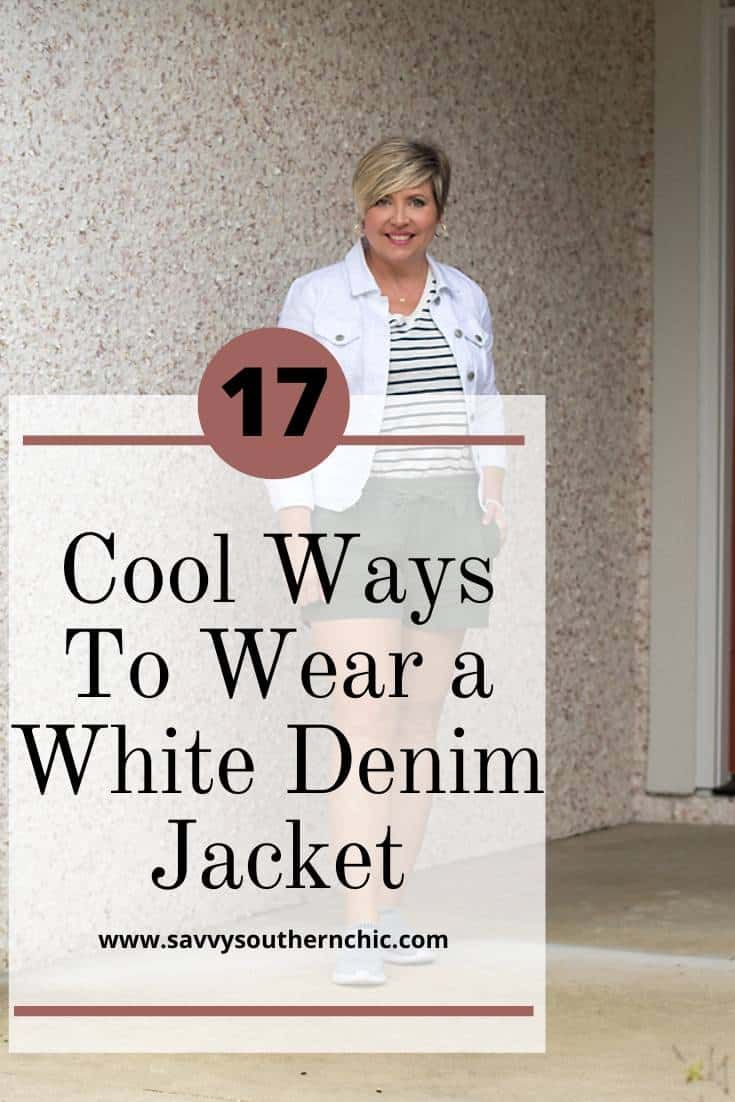 White Denim Jacket for Women