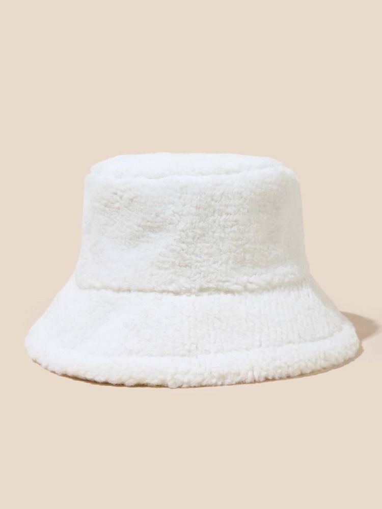 White Bucket Hat for Women