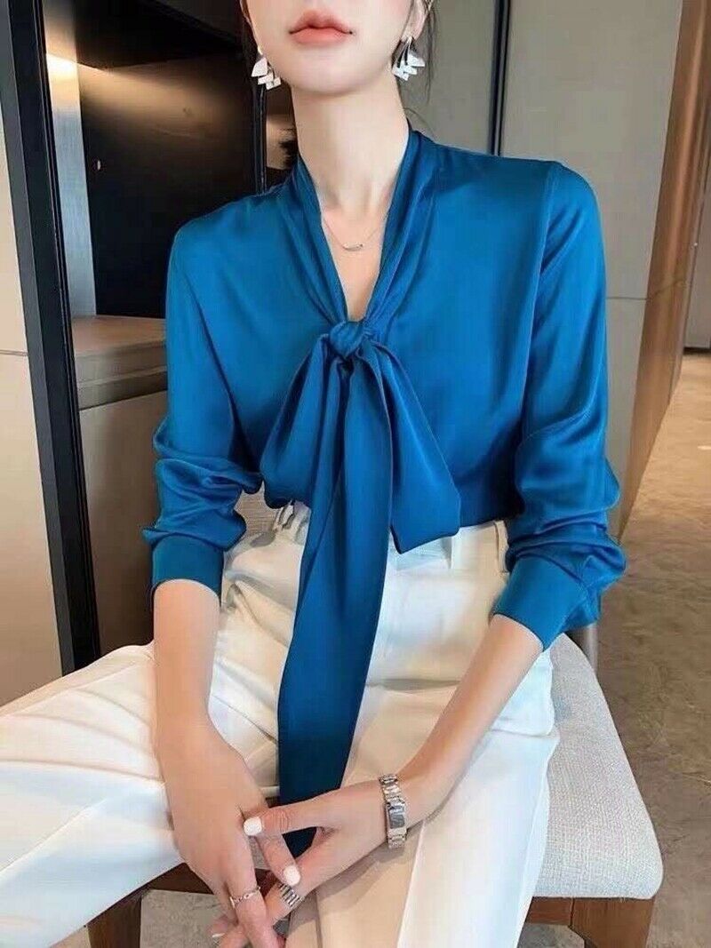 Bow Tie Blouse Outfit Ideas
  for Women