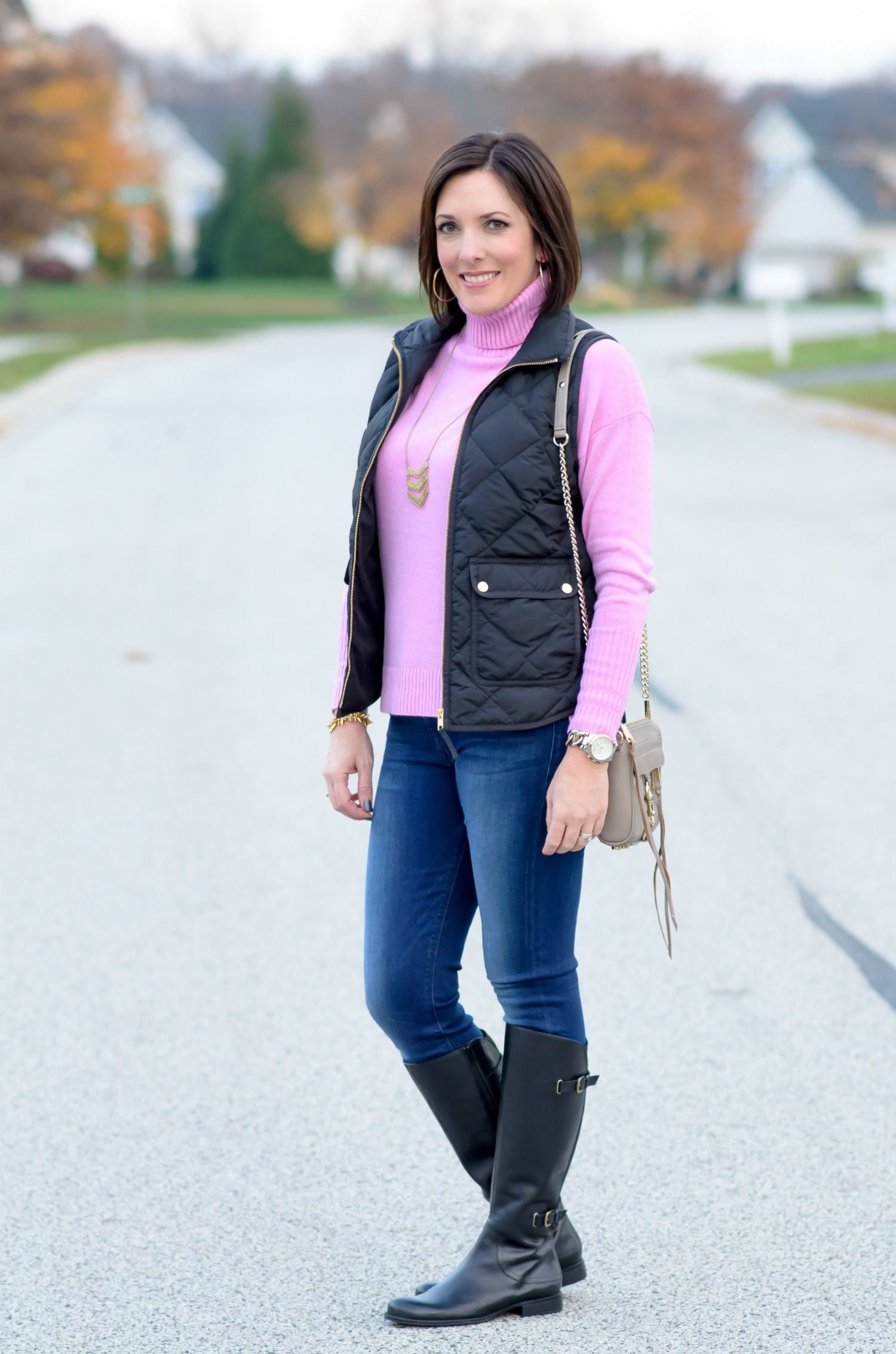 Black Puffer Vest Outfit Ideas
  for Ladies