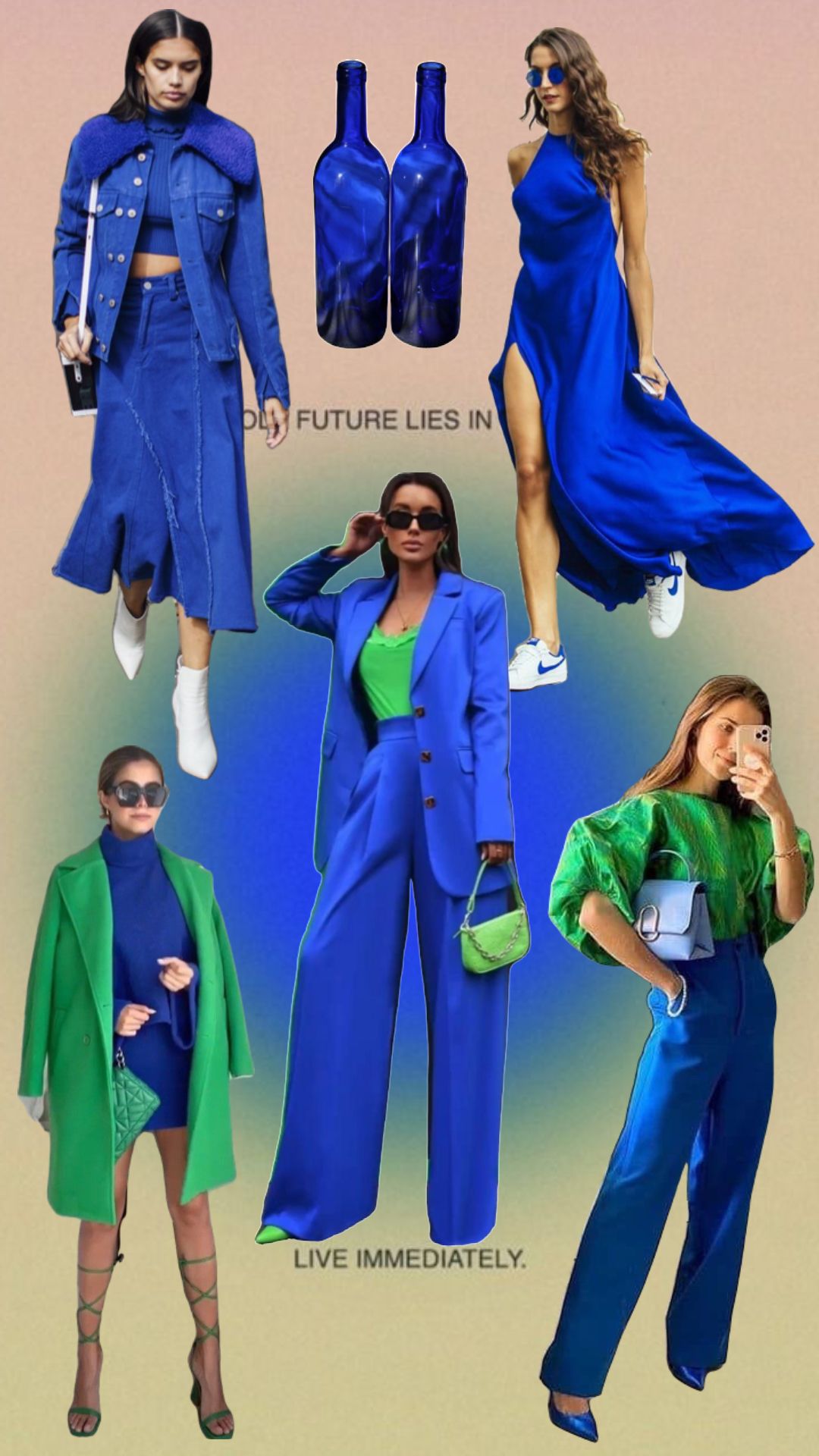 Cobalt Blue Dress Outfit Ideas