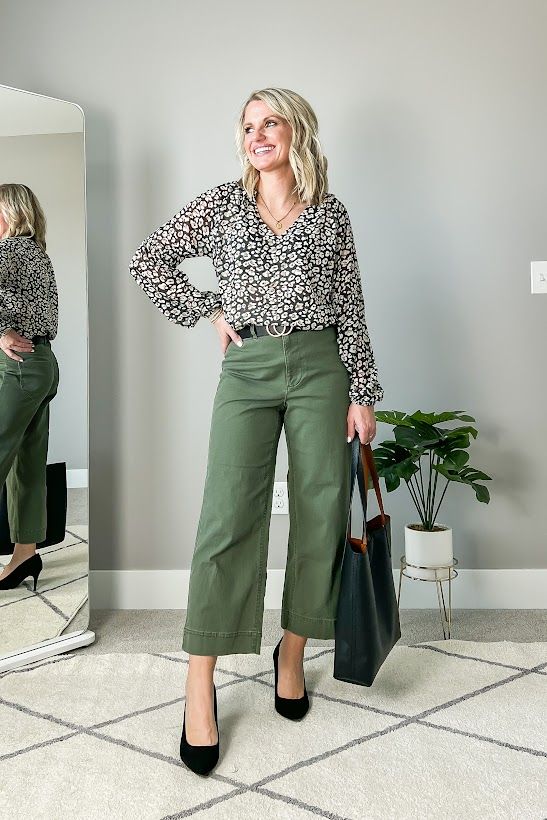 Olive Green Pants Outfit Ideas
  for Women
