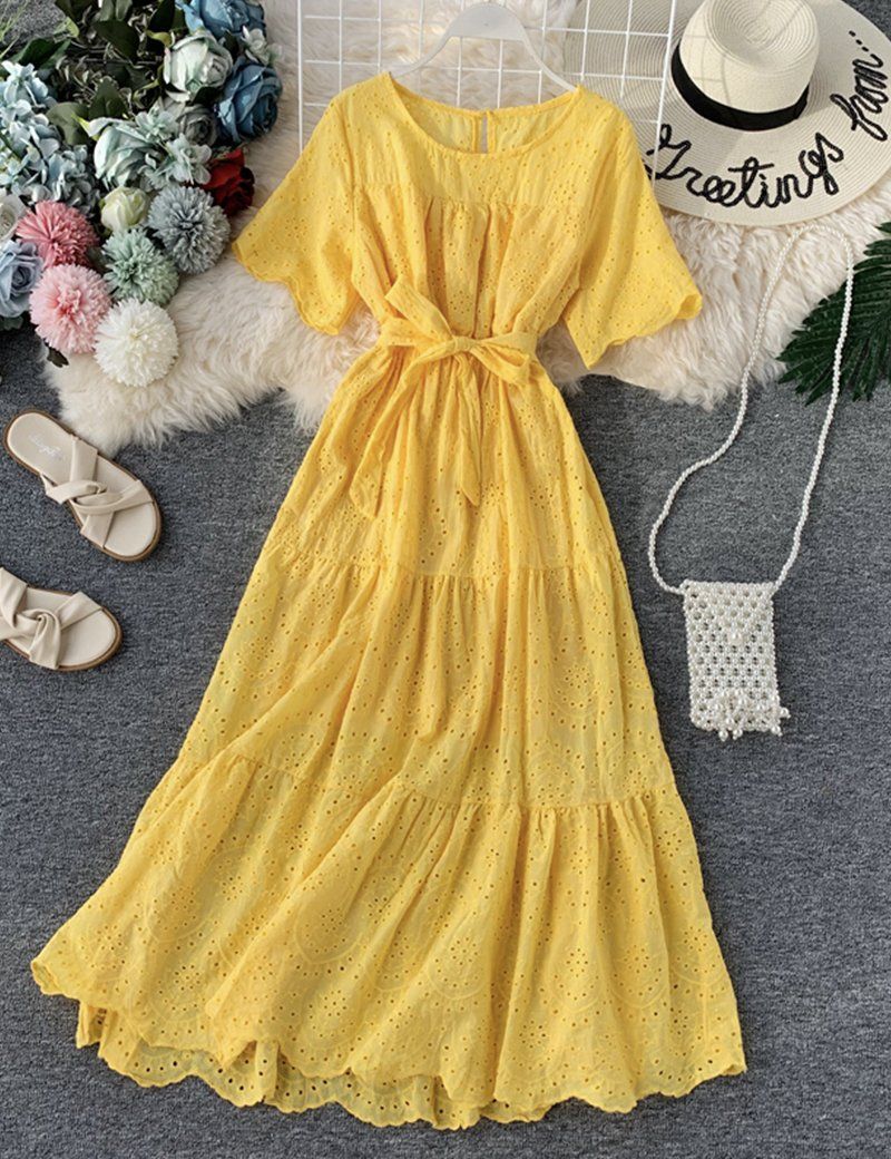 Yellow Dress Outfit Ideas