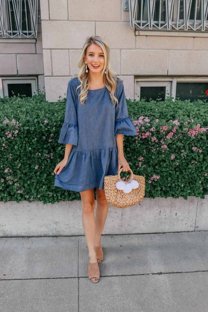Chambray Dress Outfit Ideas