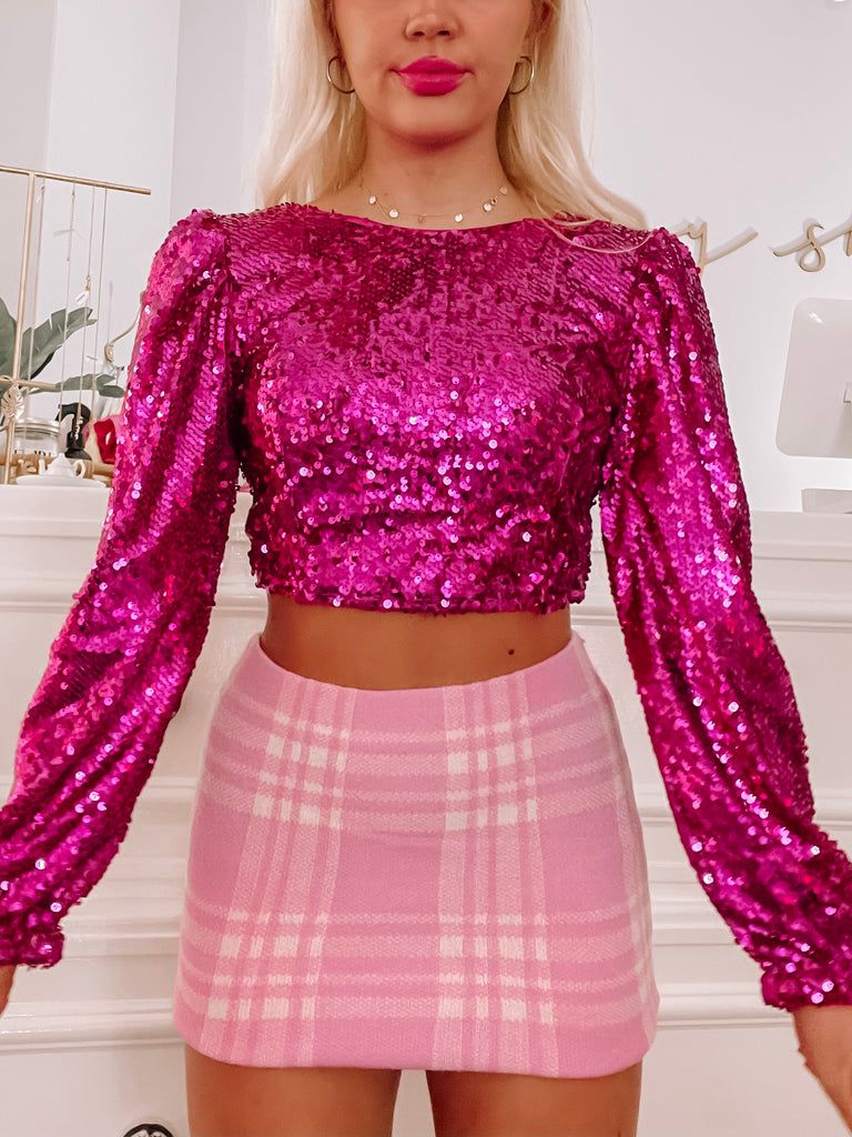 Sequin Top Shiny Outfit Ideas