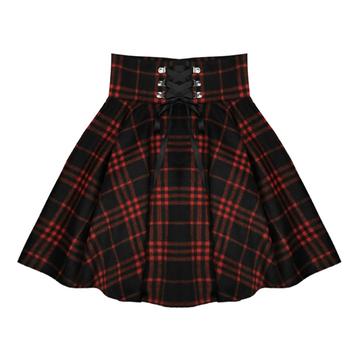 Plaid Wool Skirt Outfit Ideas
  for Women