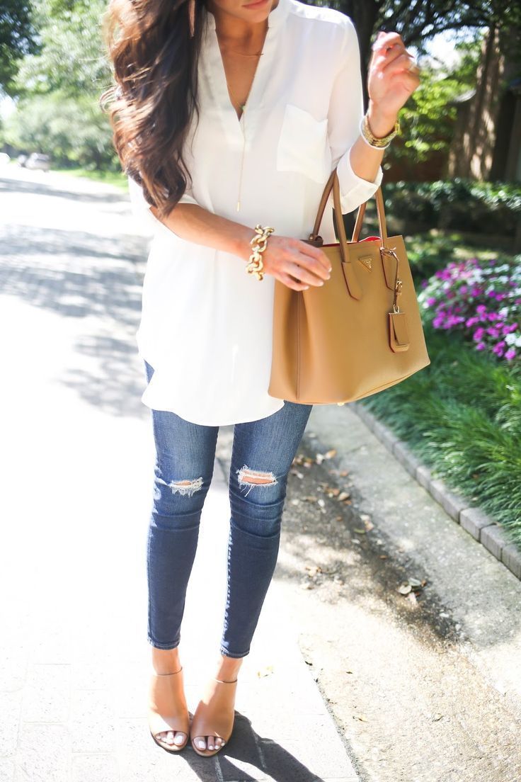 White Tunic Outfit Ideas for
  Ladies