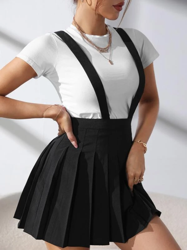 Suspender Skirt Outfit Ideas
  for Women