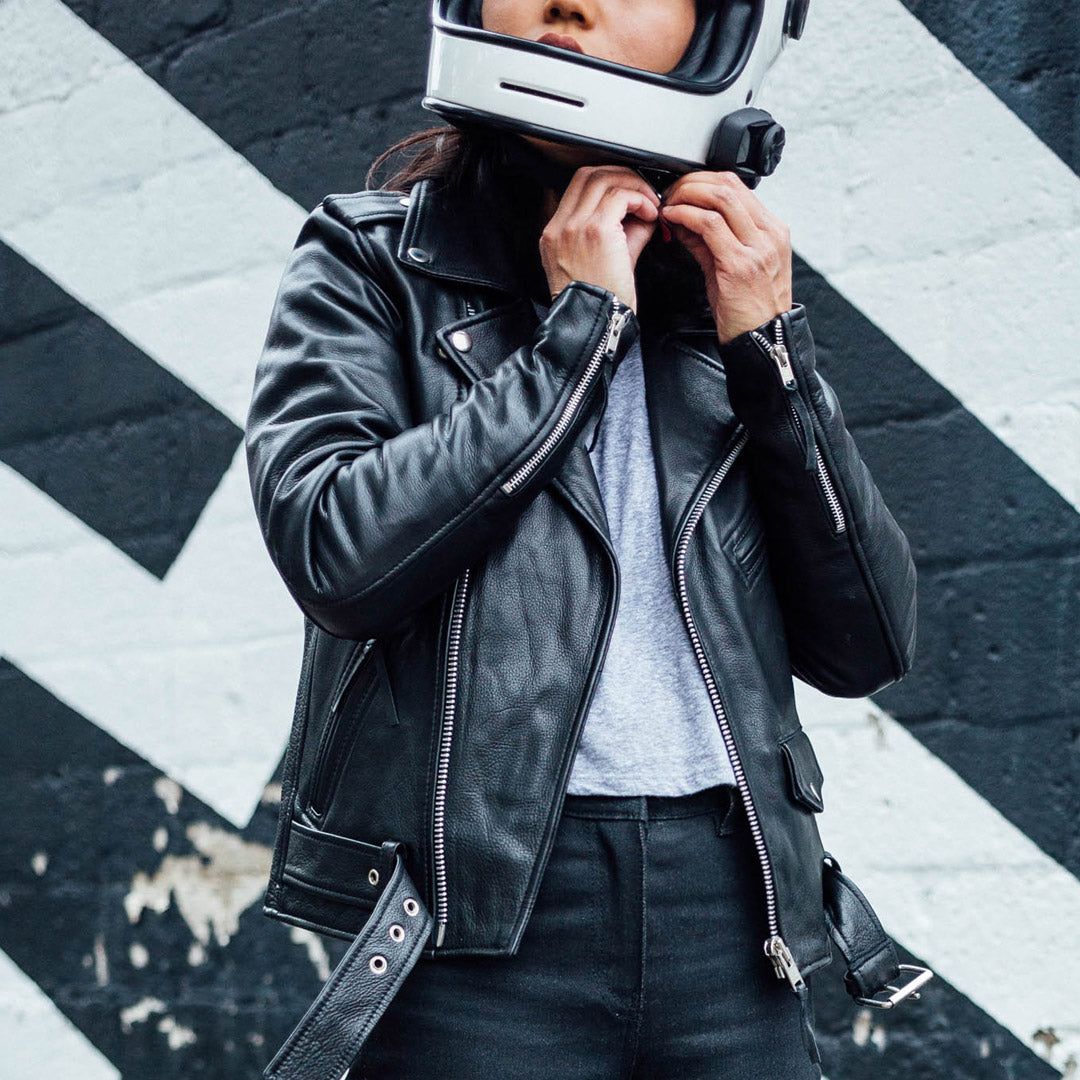 Leather Riding Jacket Outfits
  for Women