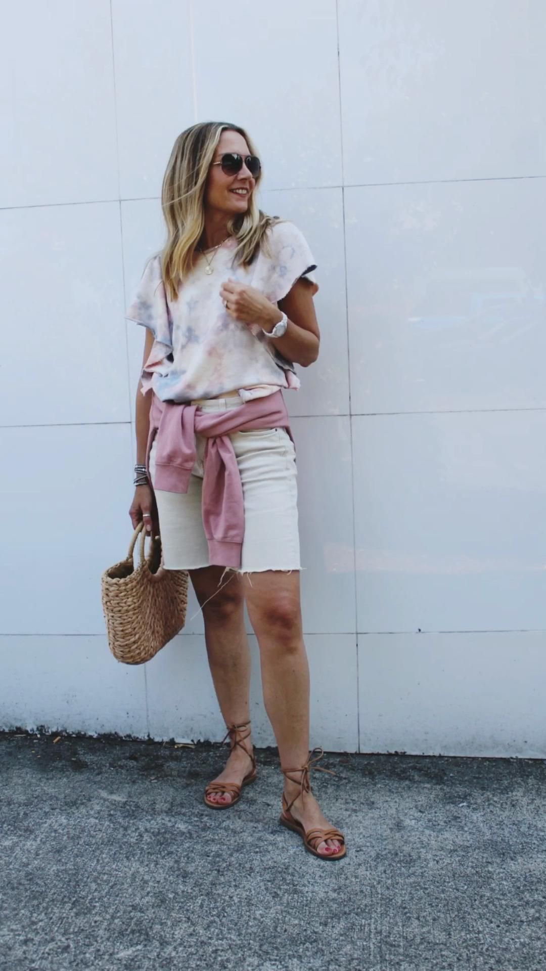 Tie Shorts Outfit Ideas for
  Women
